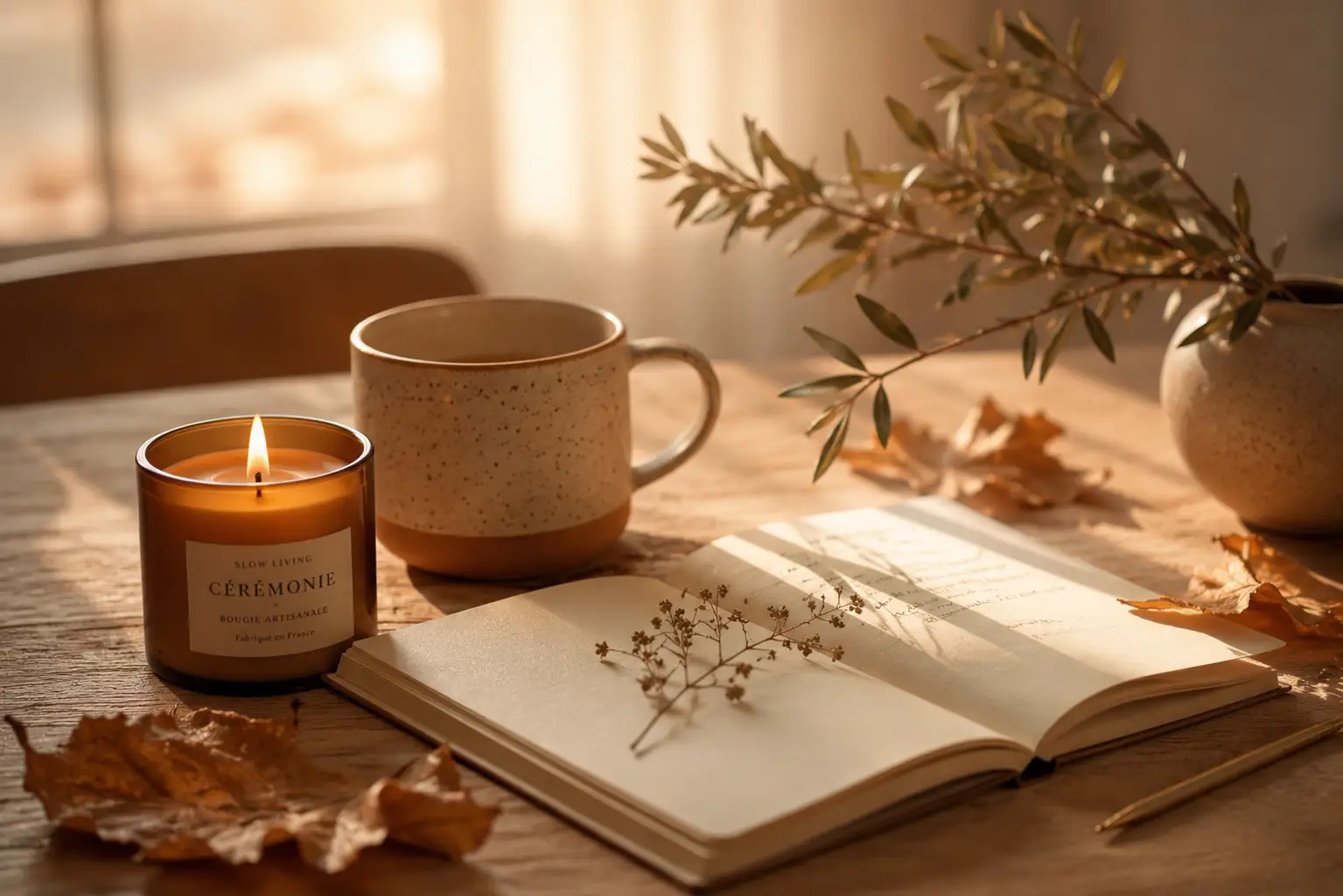 Ambiance douce d'automne et sérénité